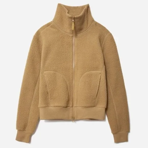 Everlane The Renew Teddy Bomber Ochre Small - Picture 2 of 14